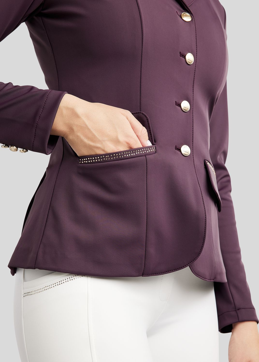 MoBlair Competition Jacket w. Champagne Crystals - Fig 