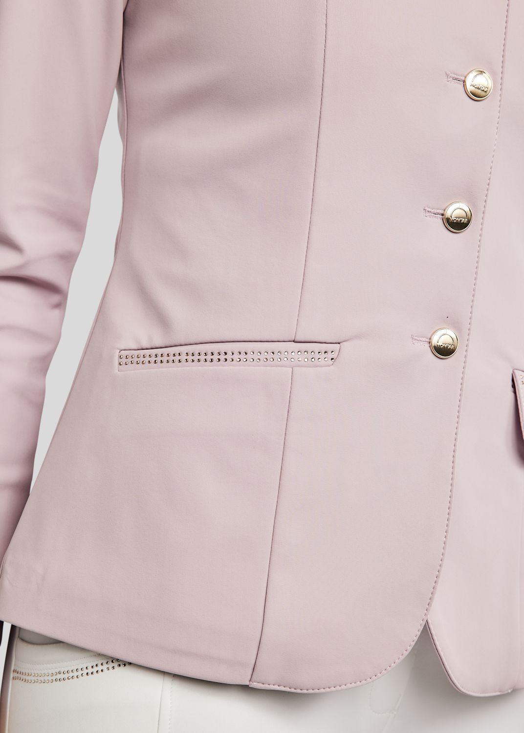 MoEverlisa Competition Jacket w. Champagne Crystals - Cheeky Pink 