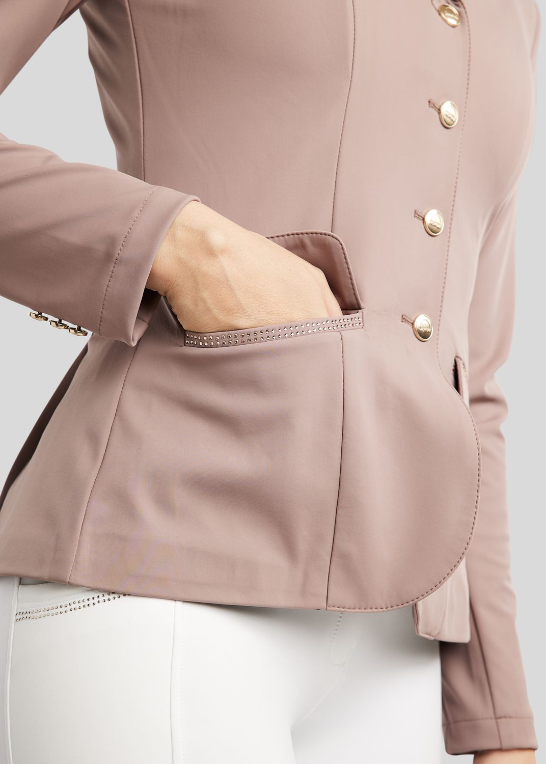 MoEverlisa Competition Jacket w. Champagne Crystals - Blush 