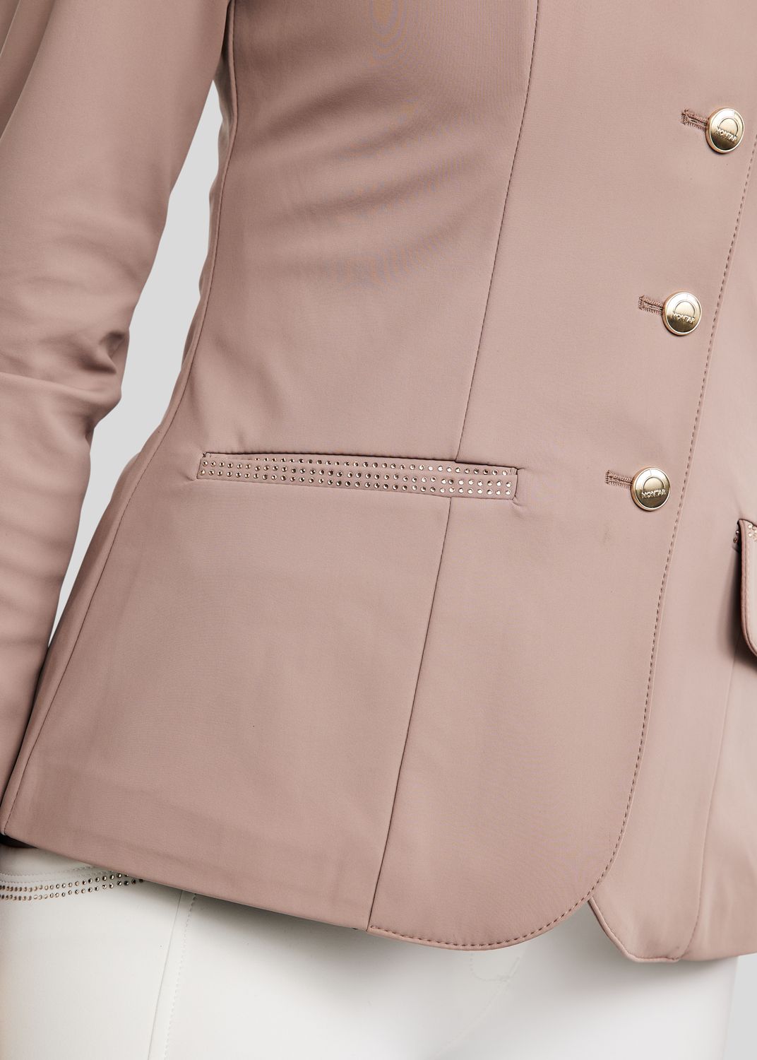 MoEverlisa Competition Jacket w. Champagne Crystals - Blush 