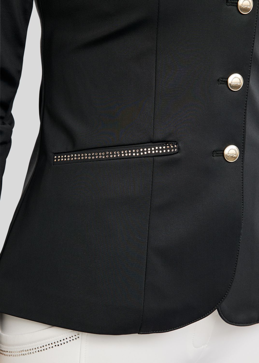 MoEverlisa Competition Jacket w. Champagne Crystals - Black 