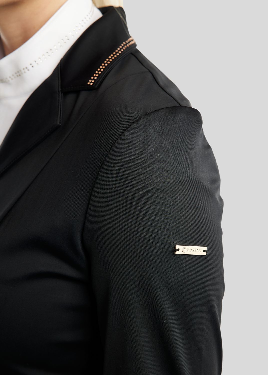 MoEverlisa Competition Jacket w. Champagne Crystals - Black 