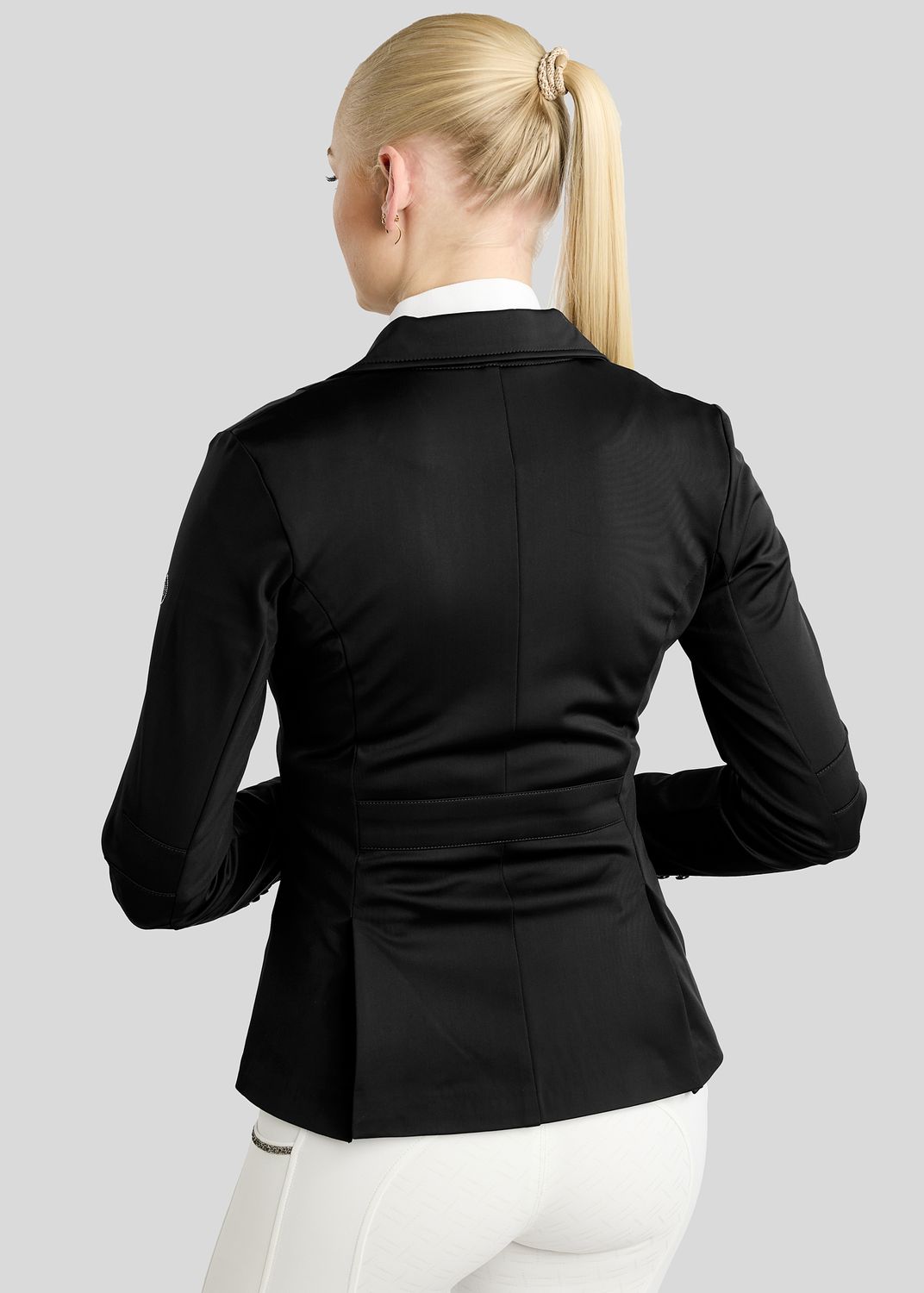 MoKira Softshell Competition Jacket w. Gun Metal Crystals - Black 