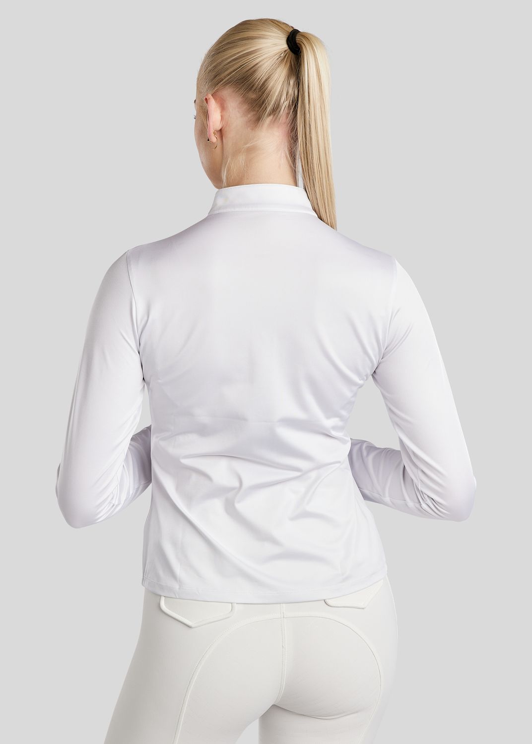 MoGlenda Competition Shirt w. Rosegold Caviar Tape - White 