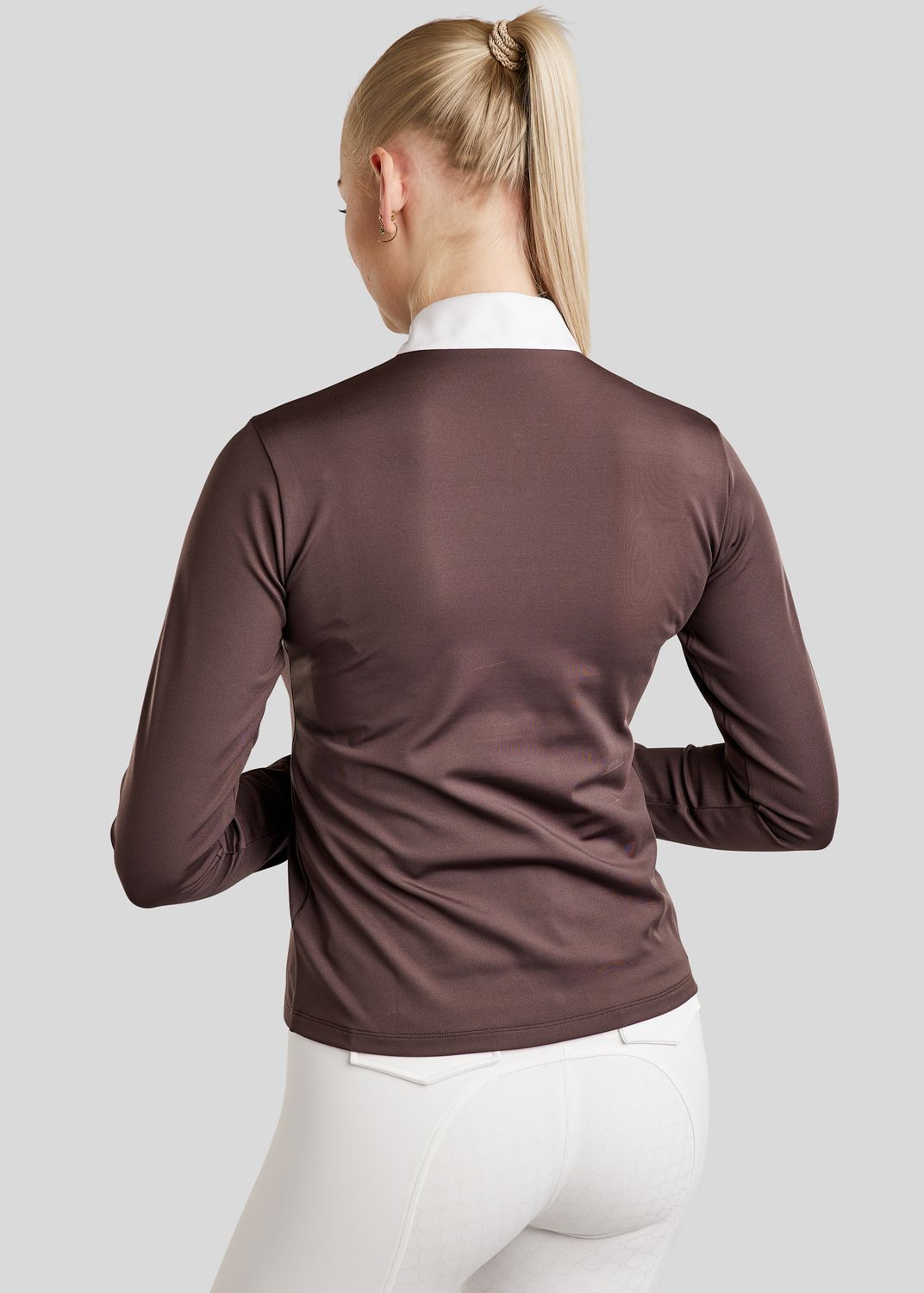 MoMarlie Competition Shirt w. Caviar Tape - Black Peony 