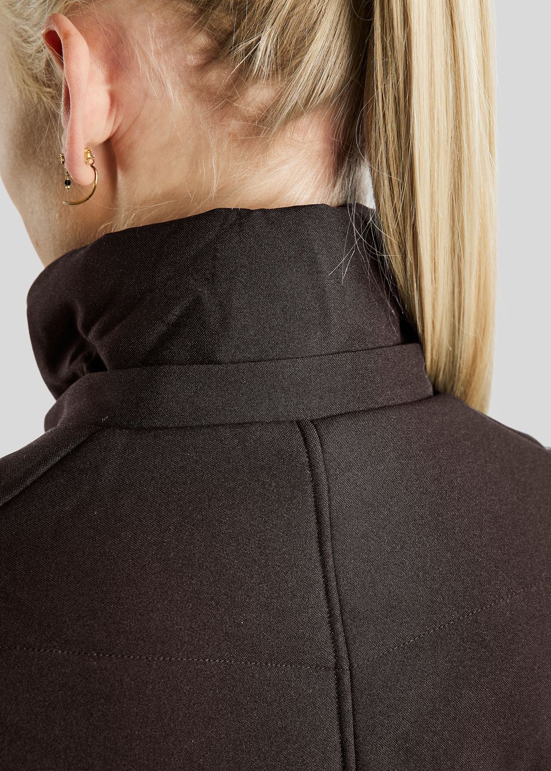 Dicte Extralong Jacket - Brown