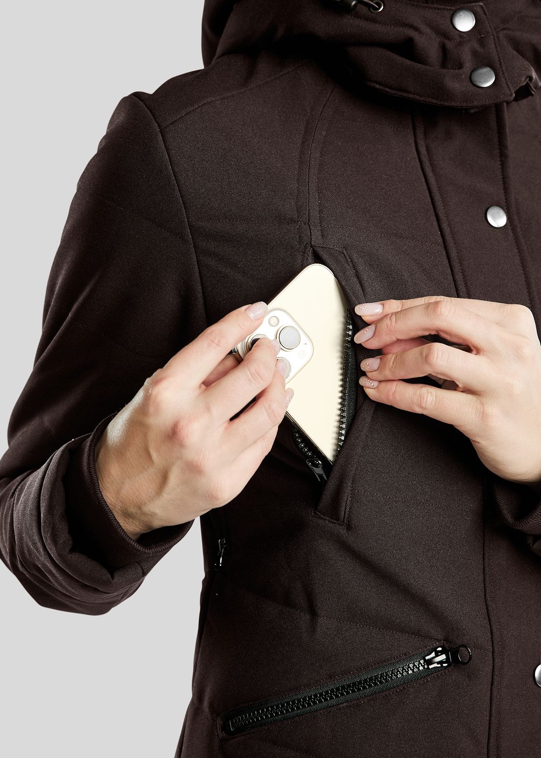 Dicte Extralong Jacket - Brown