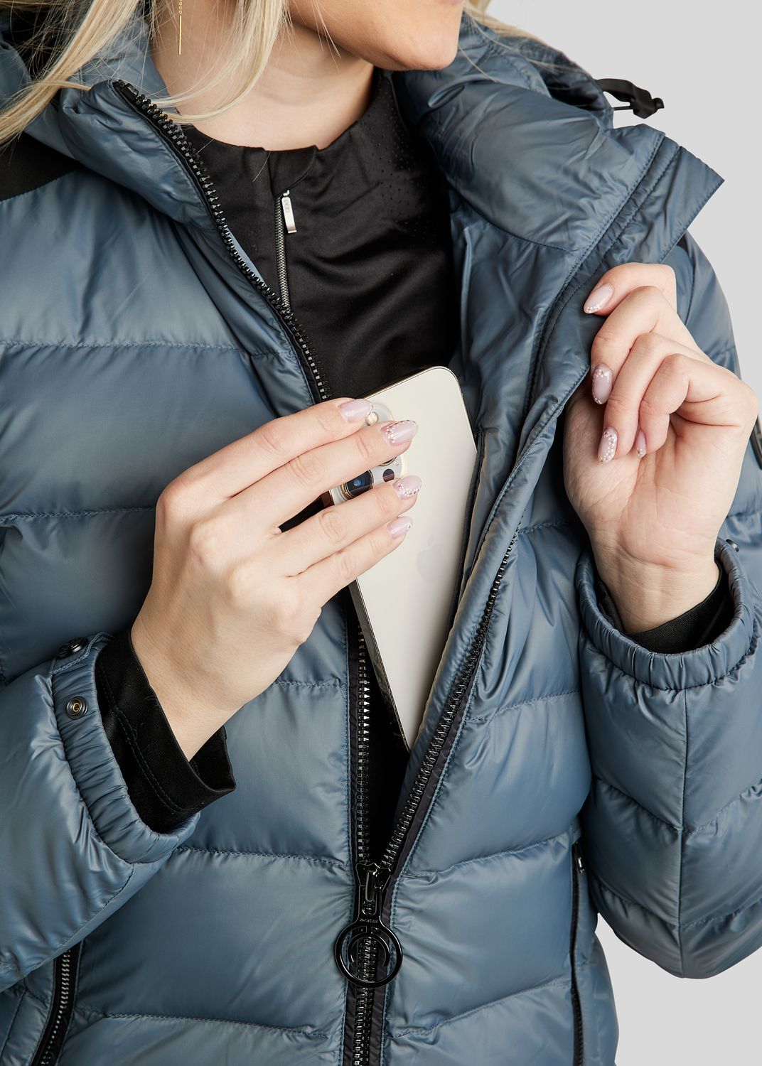 MoAthena REFINED Short Jacket - Dark Slate 