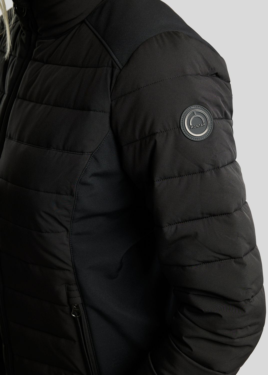 MoRuby Padded Jacket w. Softshell - Black 