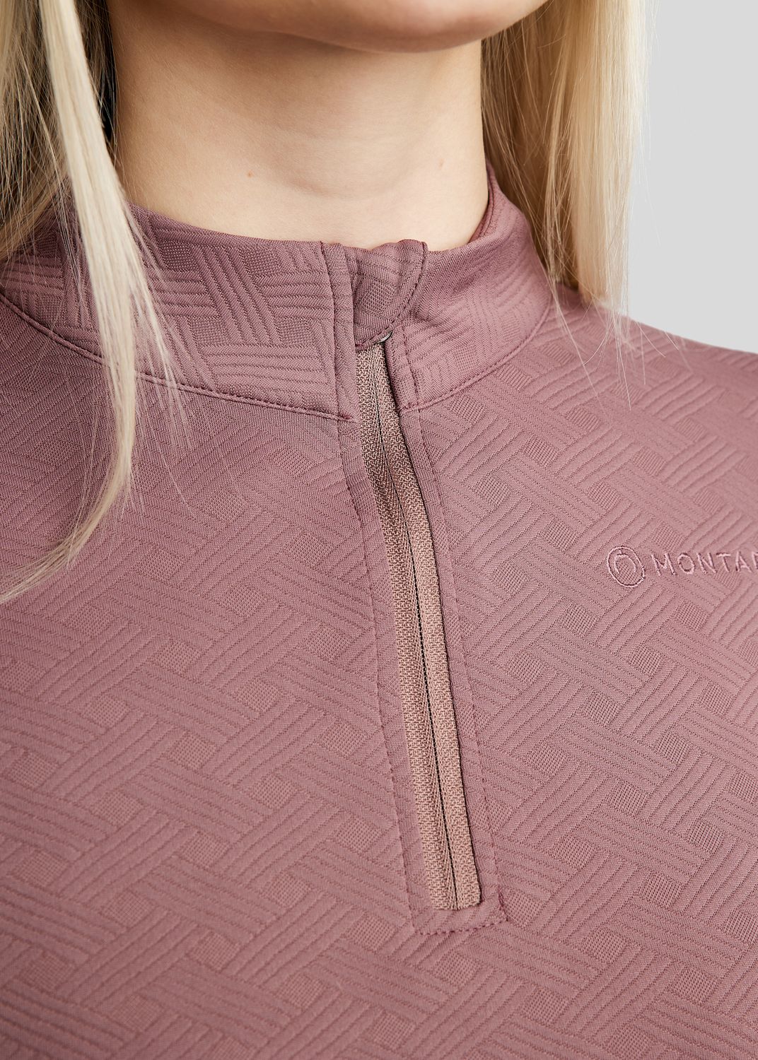 MoCilia Jacquard REFINED Trainingshirt - Dusty Rose