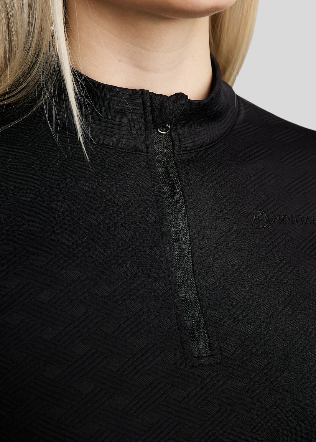 MoCilia Jacquard REFINED Trainingshirt - Black 