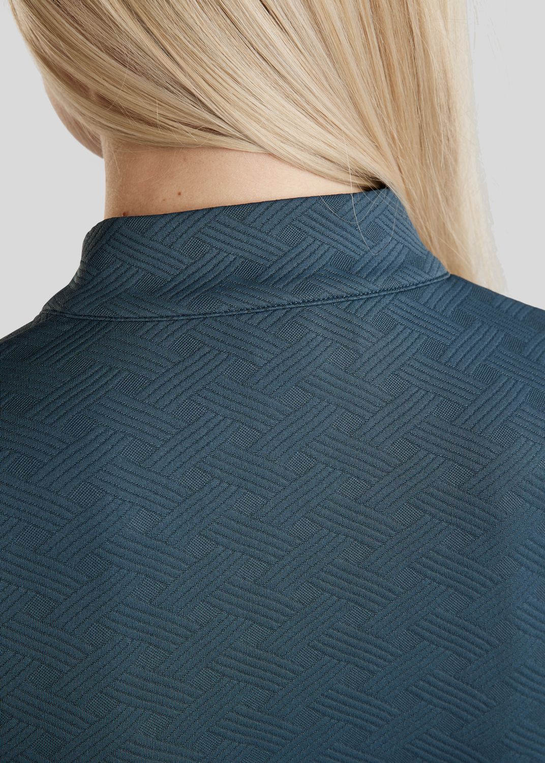 MoCilia Jacquard REFINED Træningsbluse - Dark Slate 