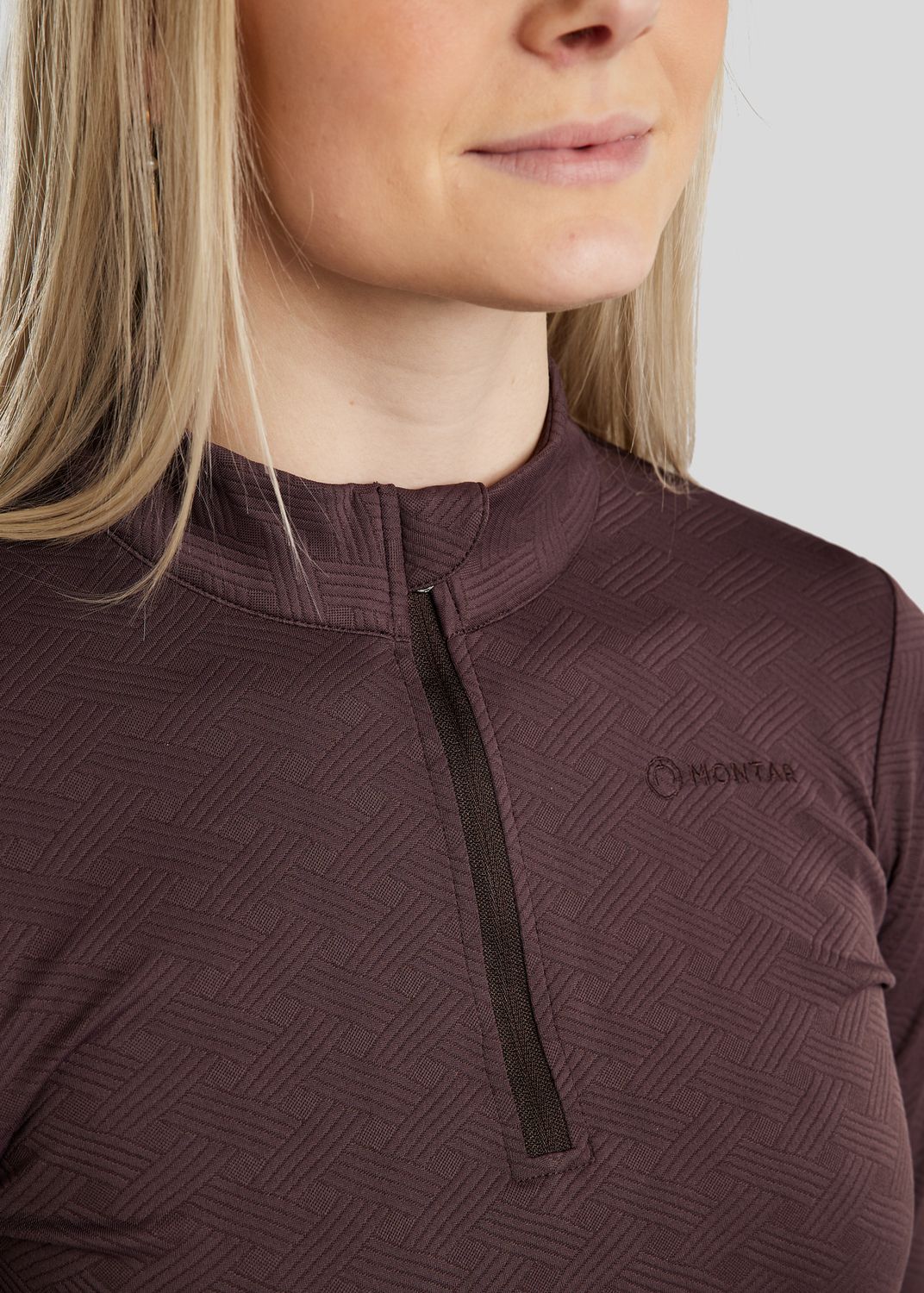 MoCilia Jacquard REFINED Træningsbluse - Black Peony 