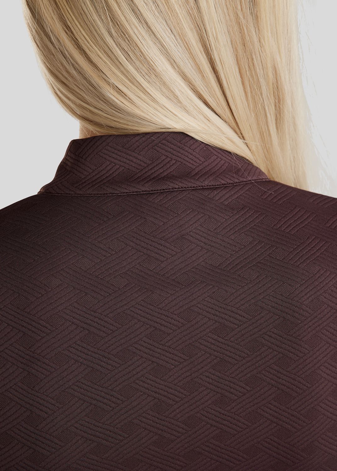 MoCilia Jacquard REFINED Træningsbluse - Black Peony 