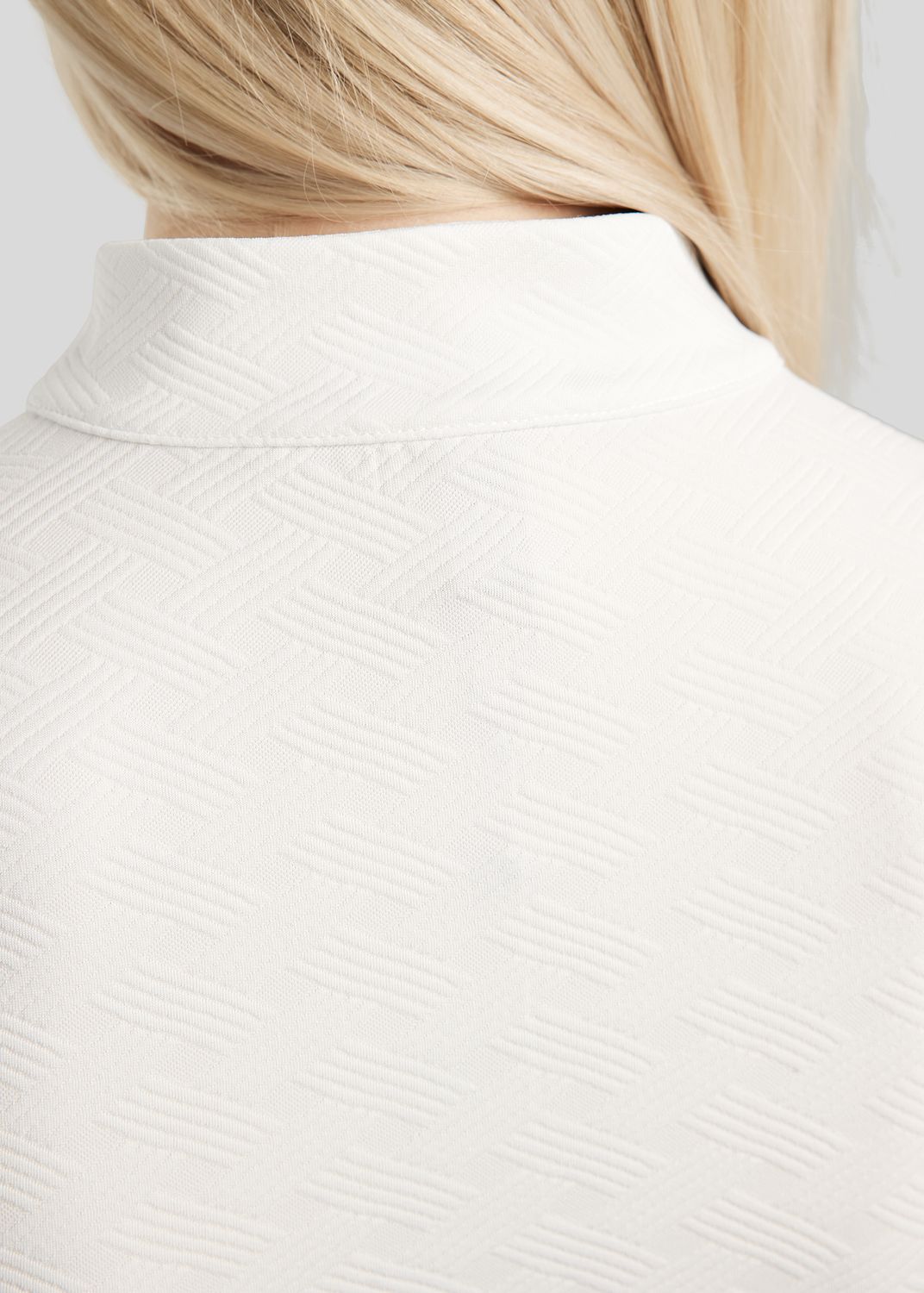 MoCilia REFINED Jacquard Shirt - White