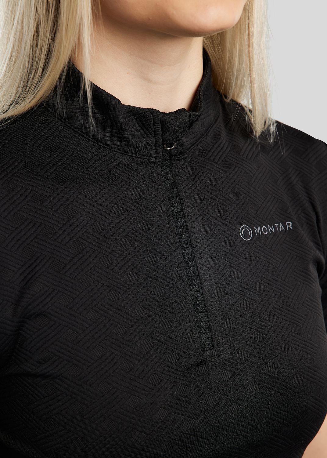 MoCilia REFINED Short Sleeved Jacquard Trainingsshirt - Black 