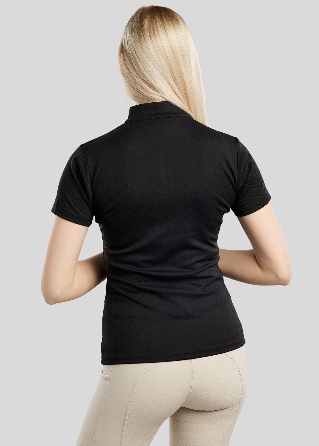 MoCilia REFINED Short Sleeved Jacquard Trainingsshirt - Black 