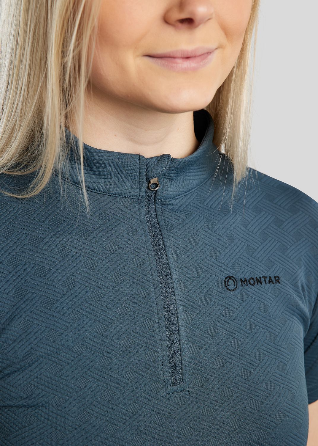 MoCilia REFINED Short Sleeved Jacquard Trainingsshirt - Dark Slate 