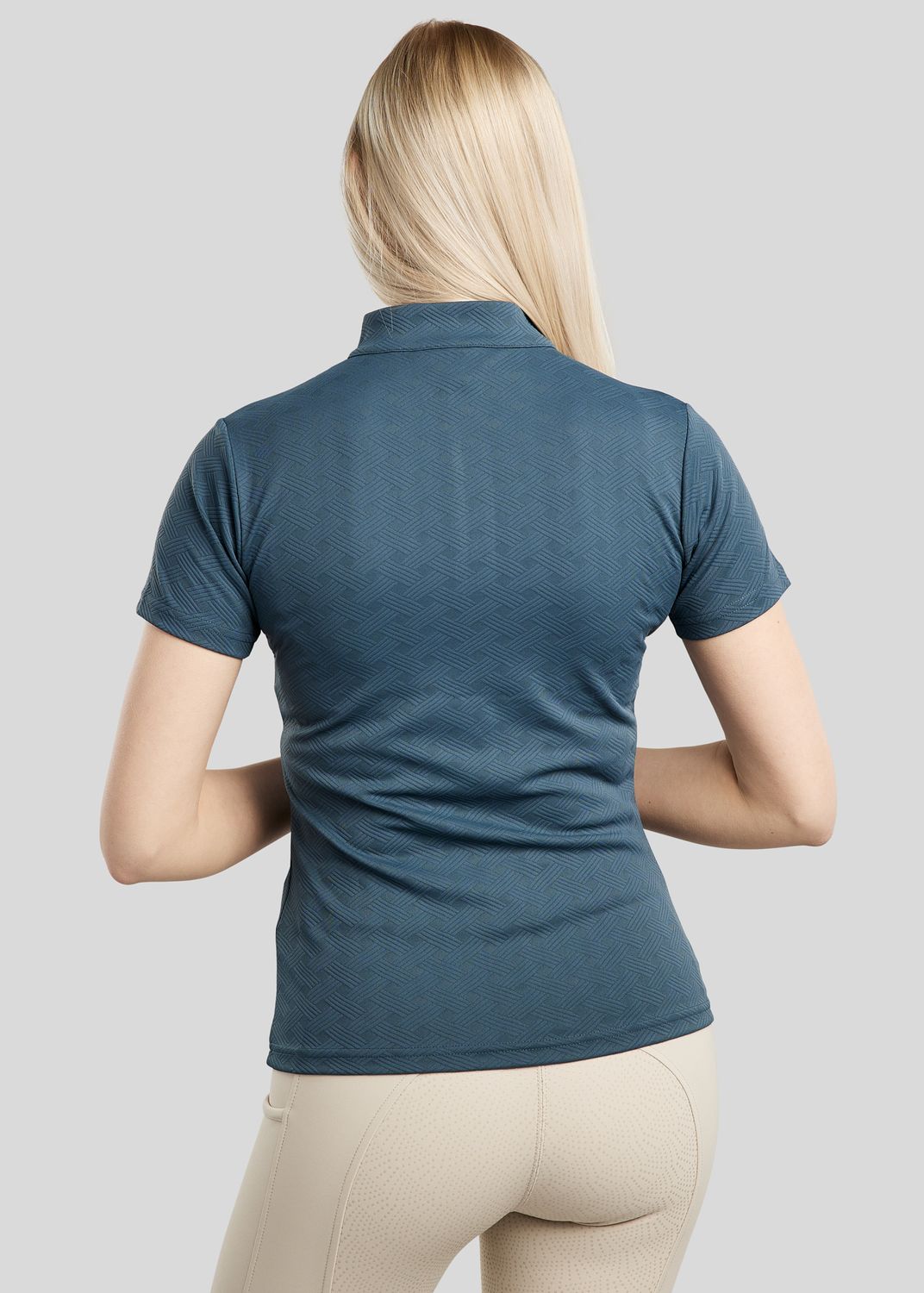 MoCilia REFINED Short Sleeved Jacquard Trainingsshirt - Dark Slate 