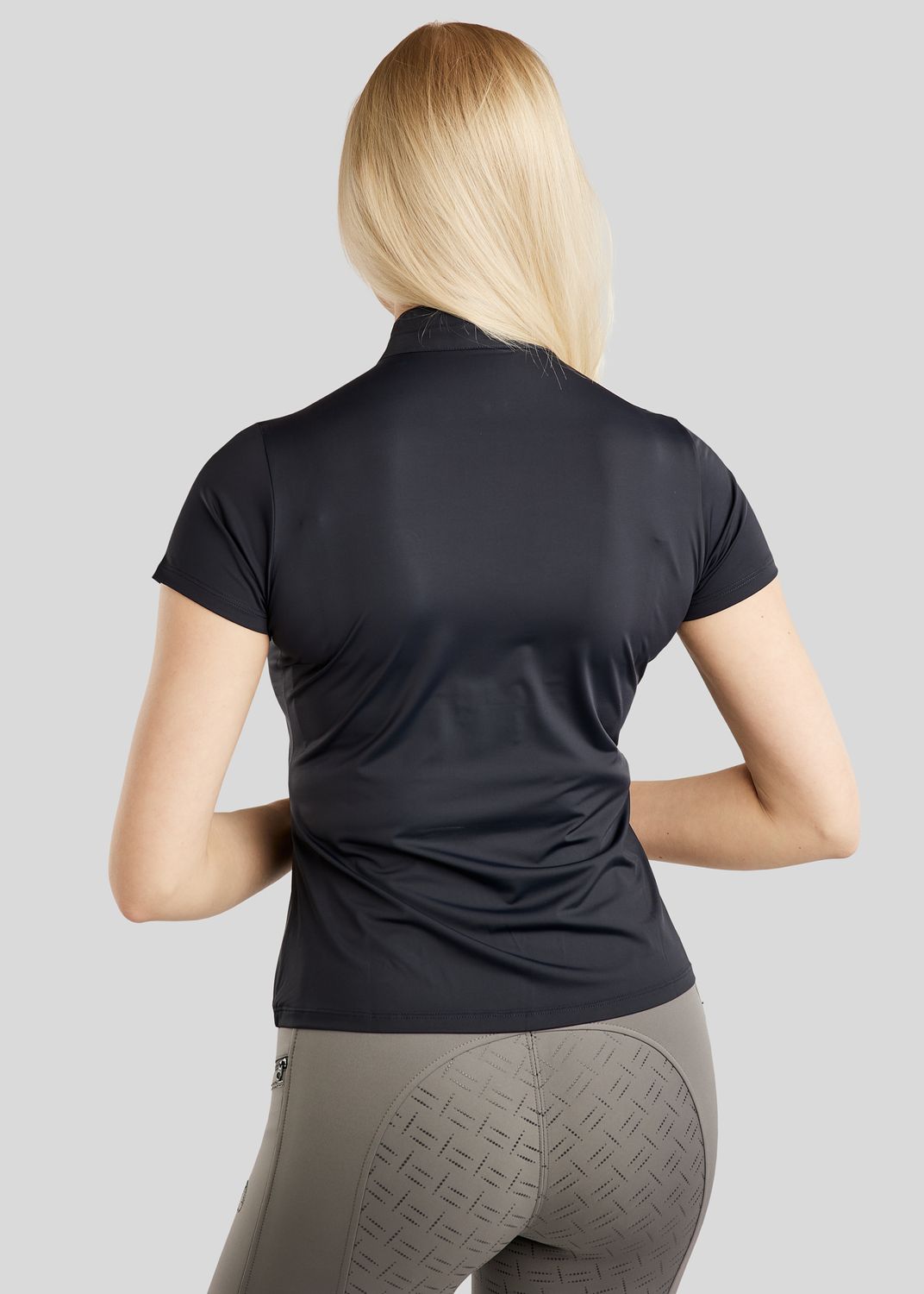 MoPearl SS Polo w. Pintucks - Navy