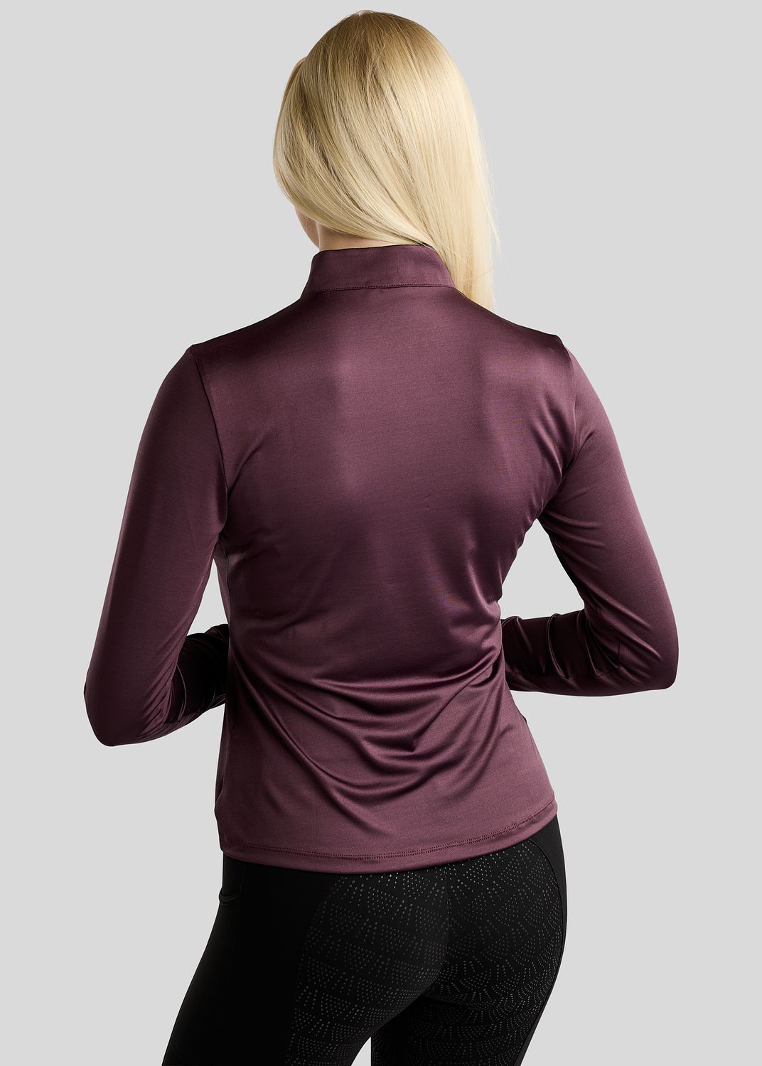 MoMaddy Long Sleeved Polo w. Gun Metal Crystals - Fig 