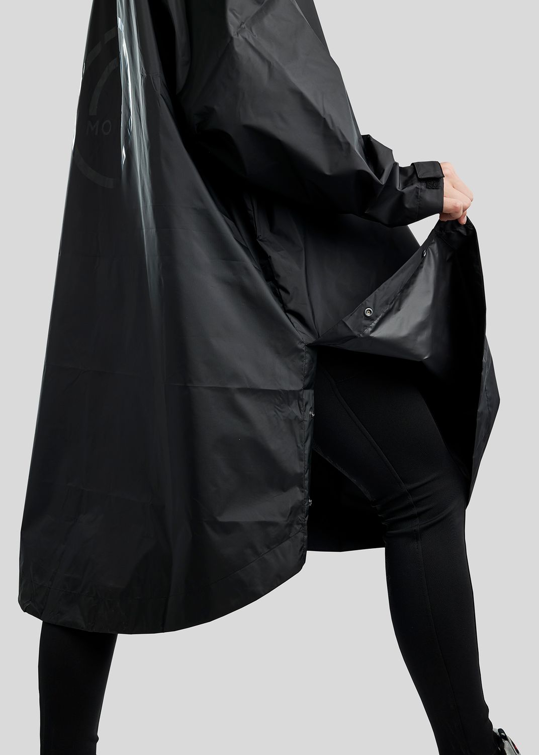 MoRianne Rain Jacket w. Black Logo - Black