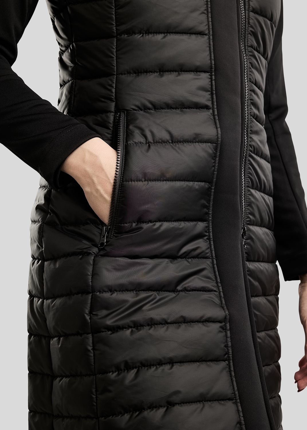 Emma Long Softshell Jacket - Black  