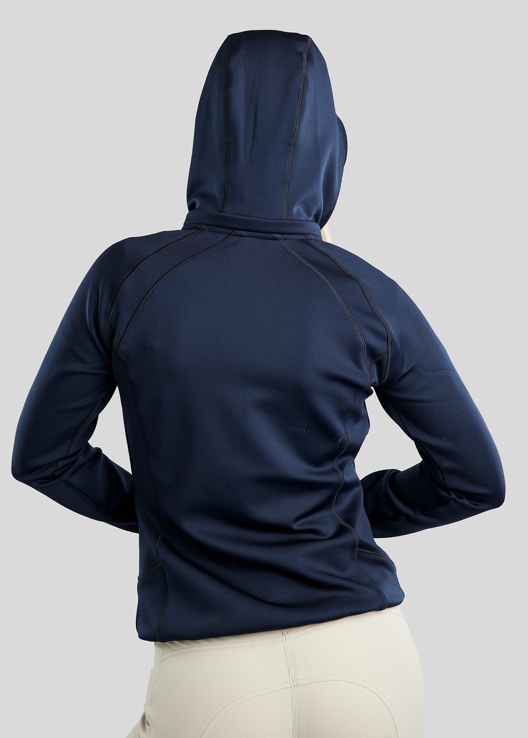 MoBlair Full Zip Softshell Gun Metal Crystal Logo Detachable Hood