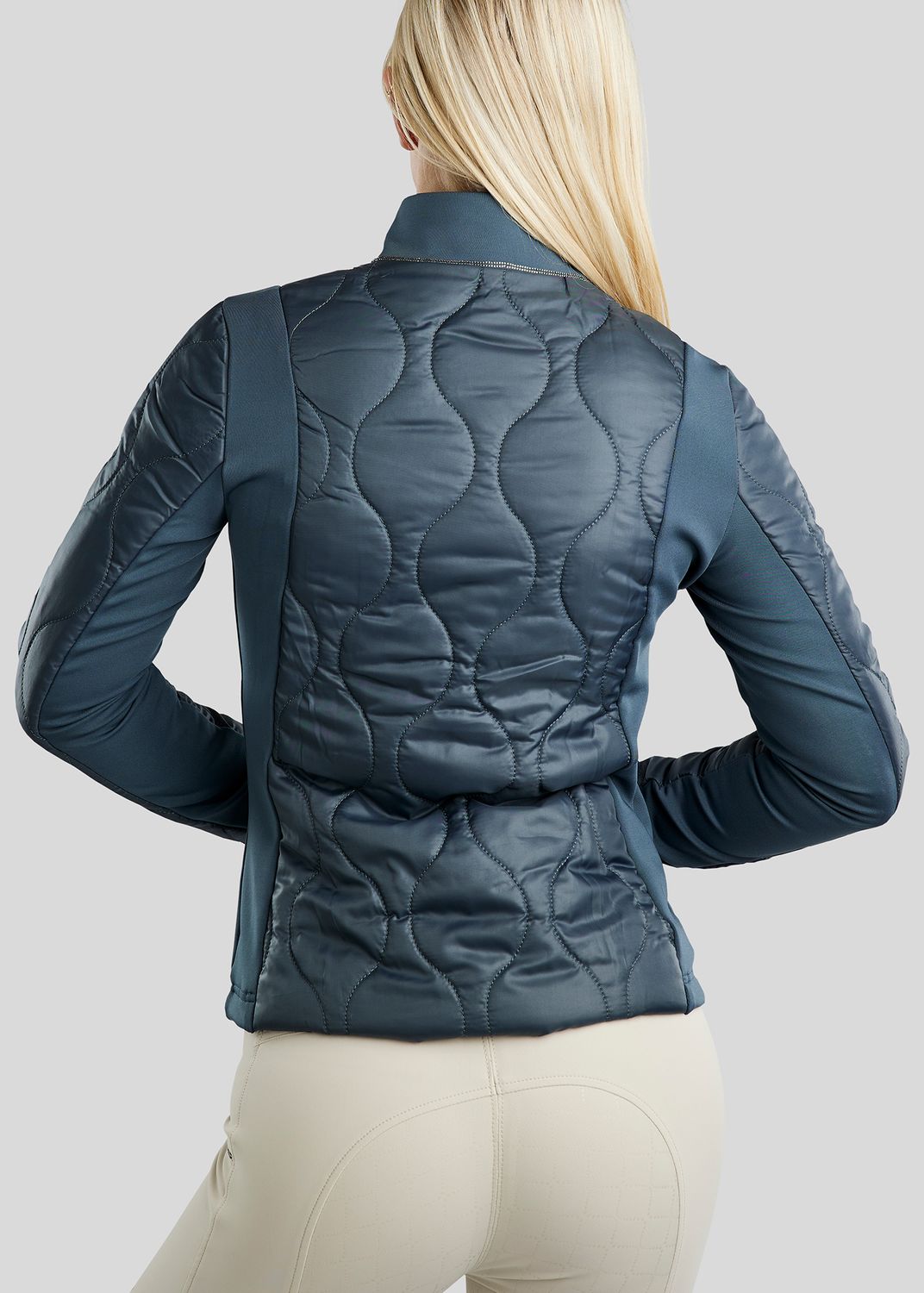 MoMary Gun Metal Crystal Hybrid Jacket