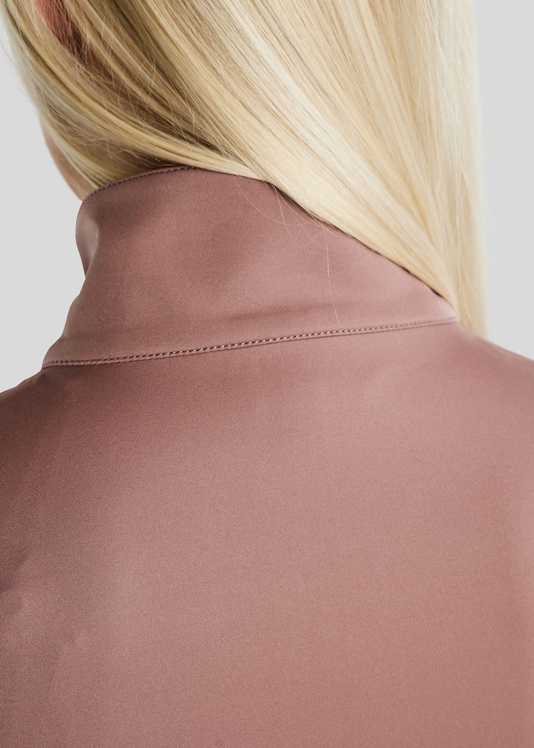 MoZida REFINED Jacket w. Gun Metal Crystal Logo - Dusty Rose 