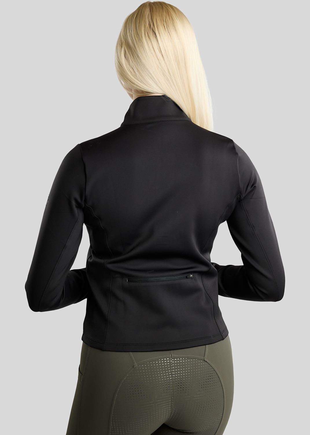 MoZida REFINED Jacket w. Gun Metal Crystal Logo - Black 