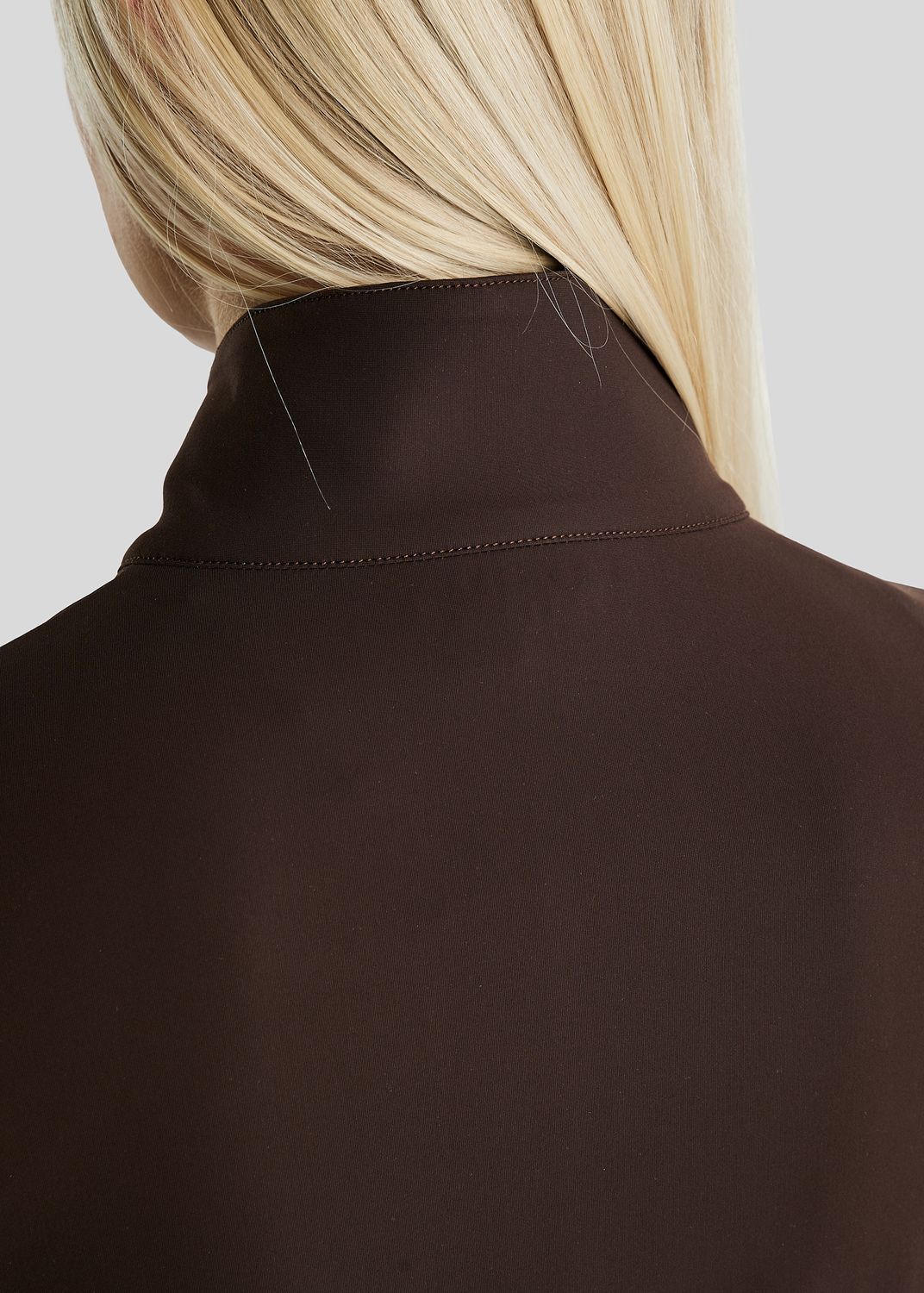 MoZida REFINED Jacket w. Gun Metal Crystal Logo - Brown 