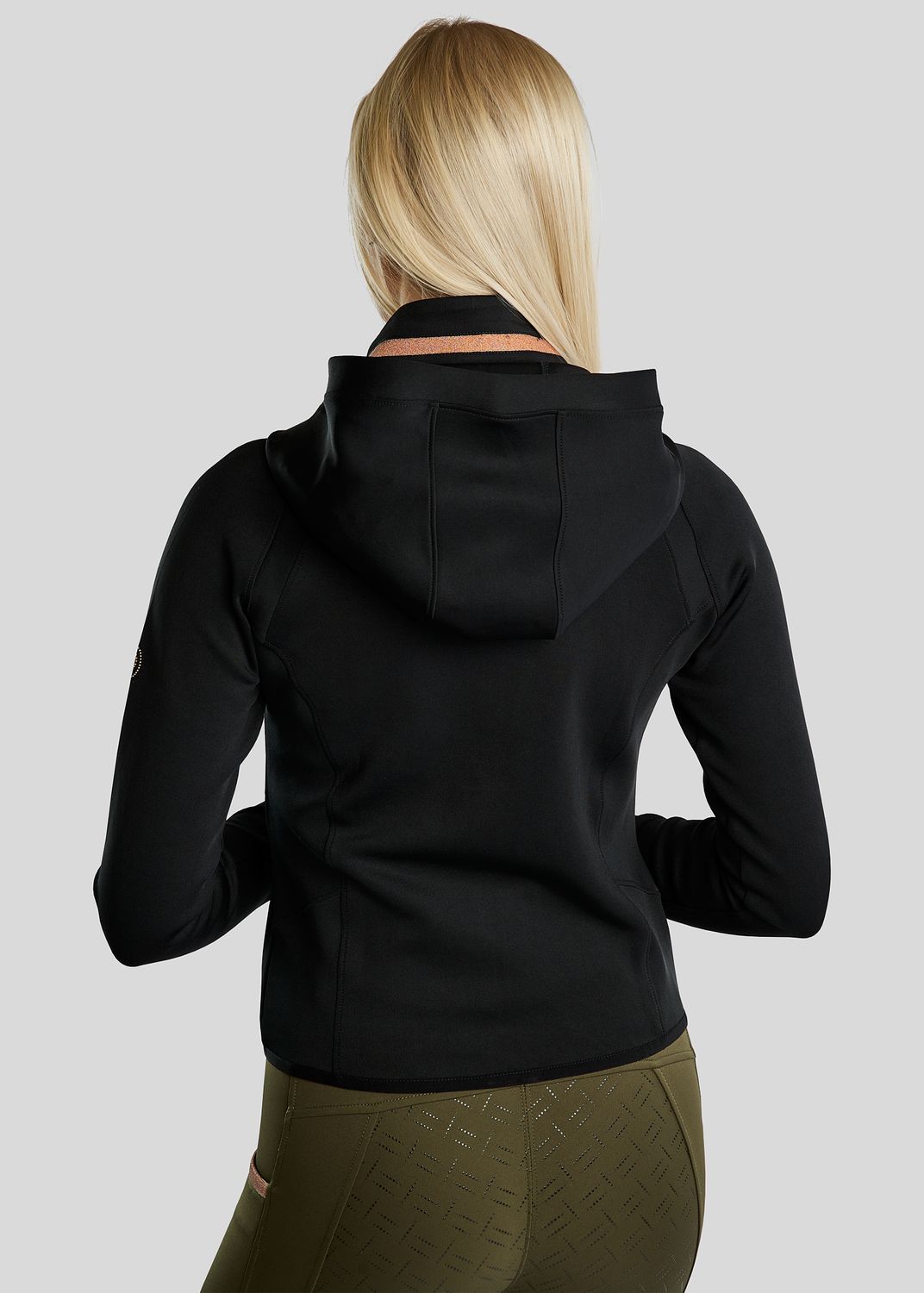 MoGlenda Jacket w. Rosegold Caviar Tape - Black 