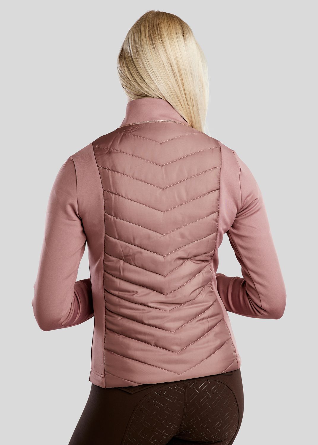 MoMari Hybrid Jacket w. Rosegold Crystals - Dusty Rose 