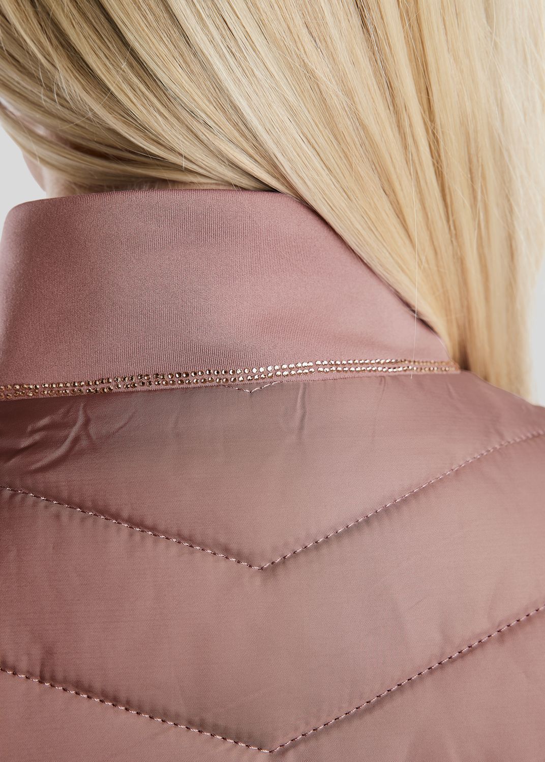 MoMari Hybrid Jacket w. Rosegold Crystals - Dusty Rose 