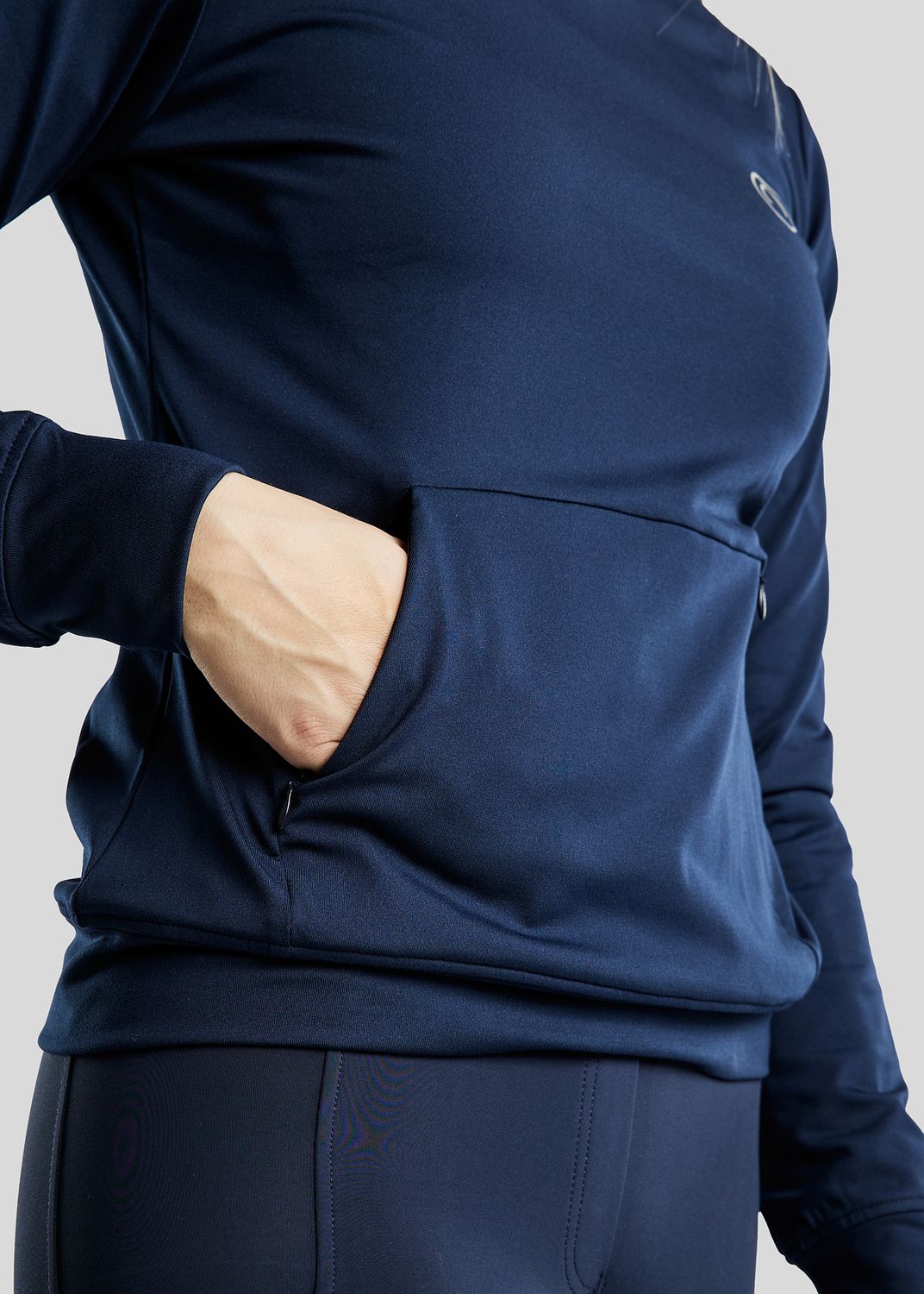 MoEsta Thermo Hoodie w. Reflective Print - Navy 