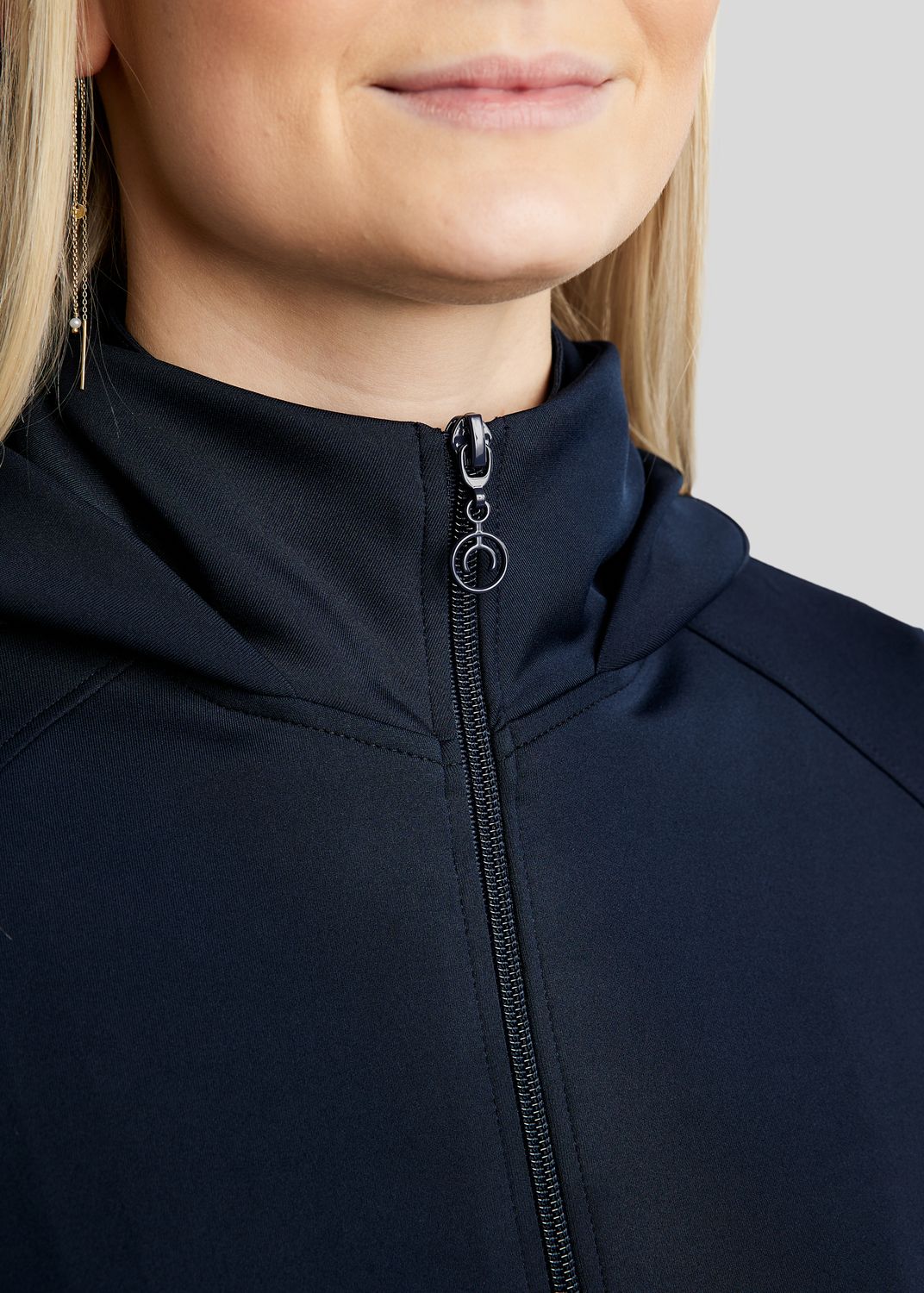 MoAddie Softshell Jacket w. Rosegold Logo - Navy 