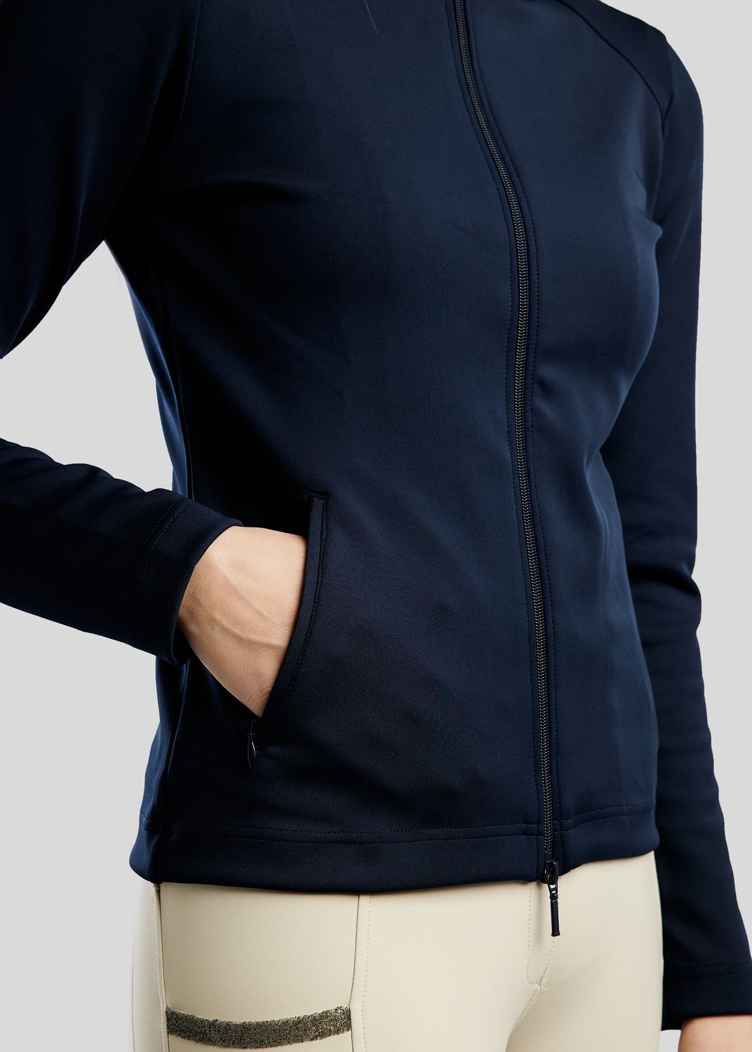 MoAddie Softshell Jacket w. Rosegold Logo - Navy 