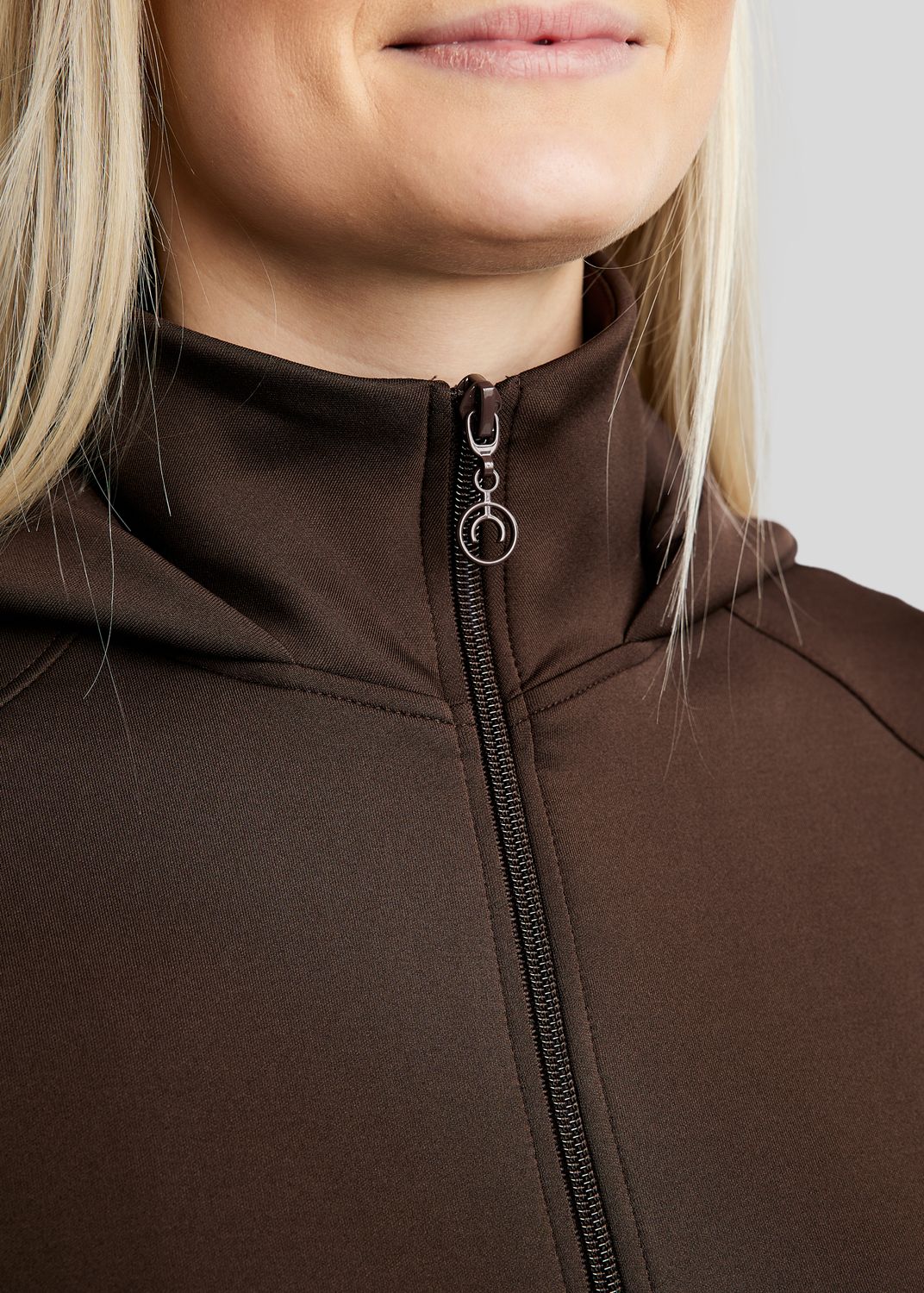 MoAddie Softshell Jacket w. Rosegold Logo - Brown 