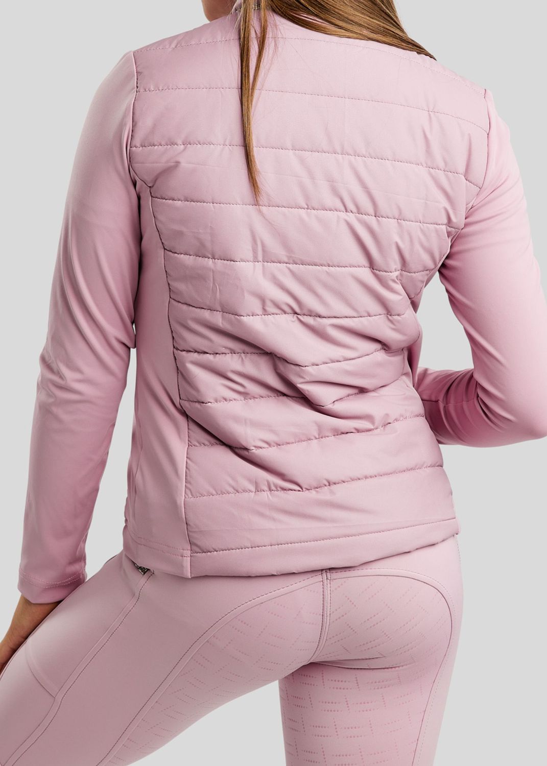 MoLila Hybrid Jacket w. Champagne Crystal Tape and Crystals - Candy Pink