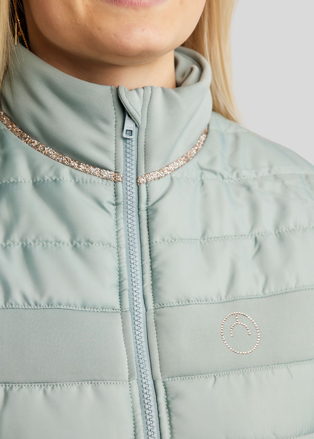 MoLila Hybrid Jacket w. Champagne Crystal Tape and Crystals - Turin