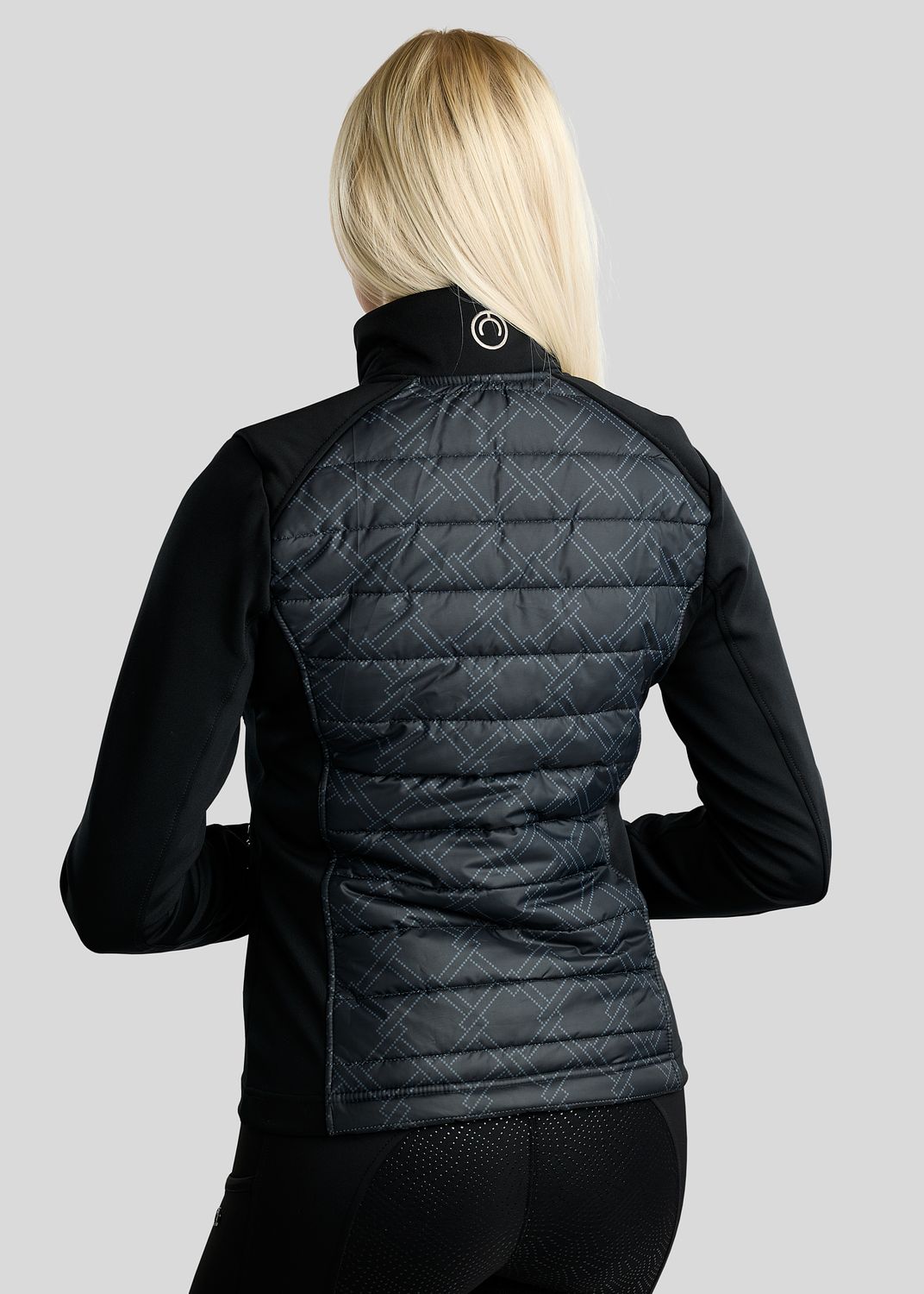 MoLeia Hybrid Jacket w. Lumber Check Print - Black 