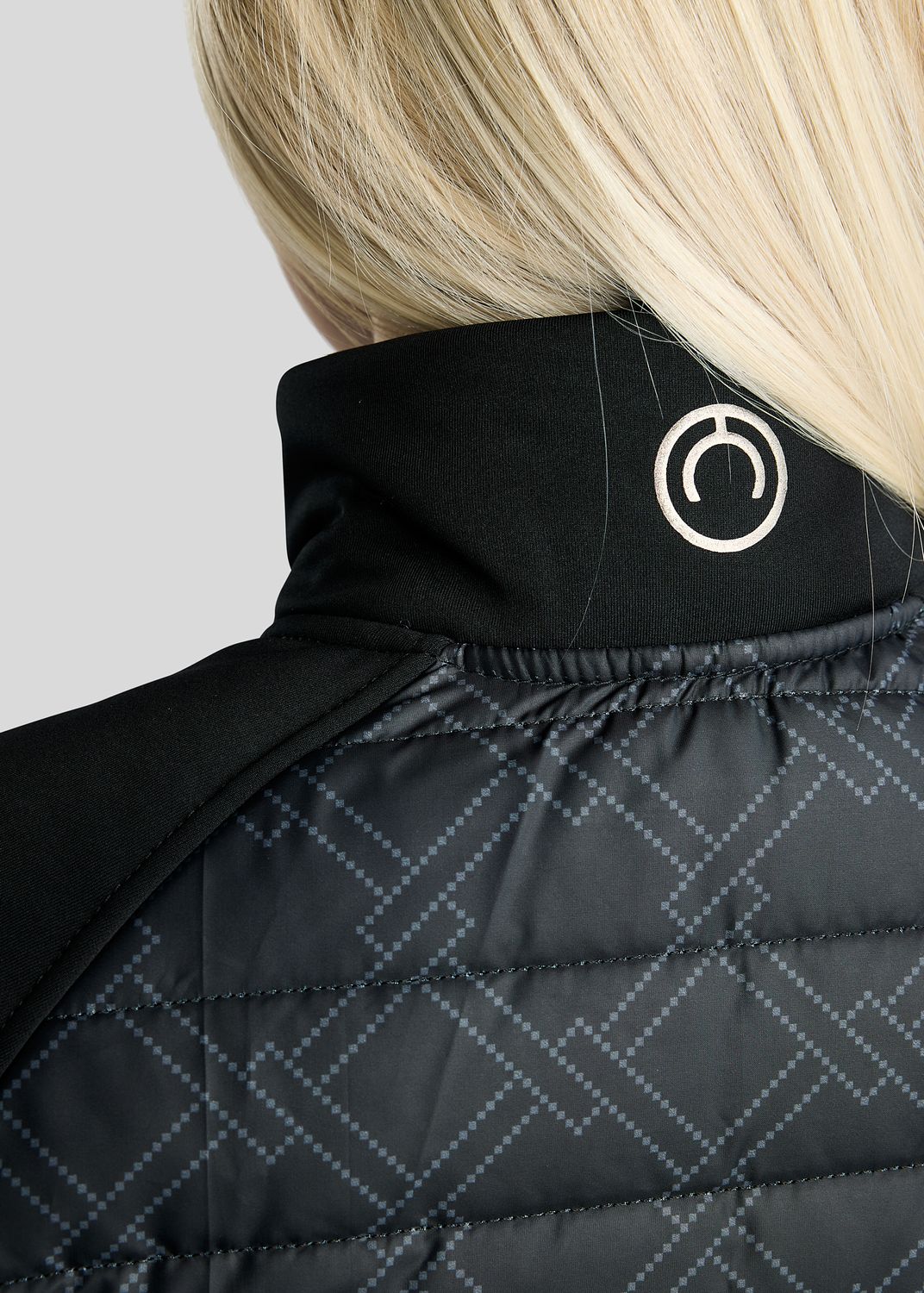 MoLeia Hybrid Jacket w. Lumber Check Print - Black 