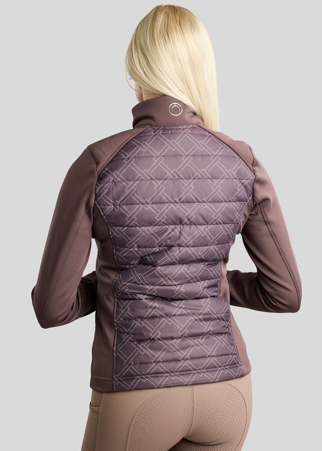 MoLeia Hybrid Jacket w. Lumber Check Print - Black Peony 