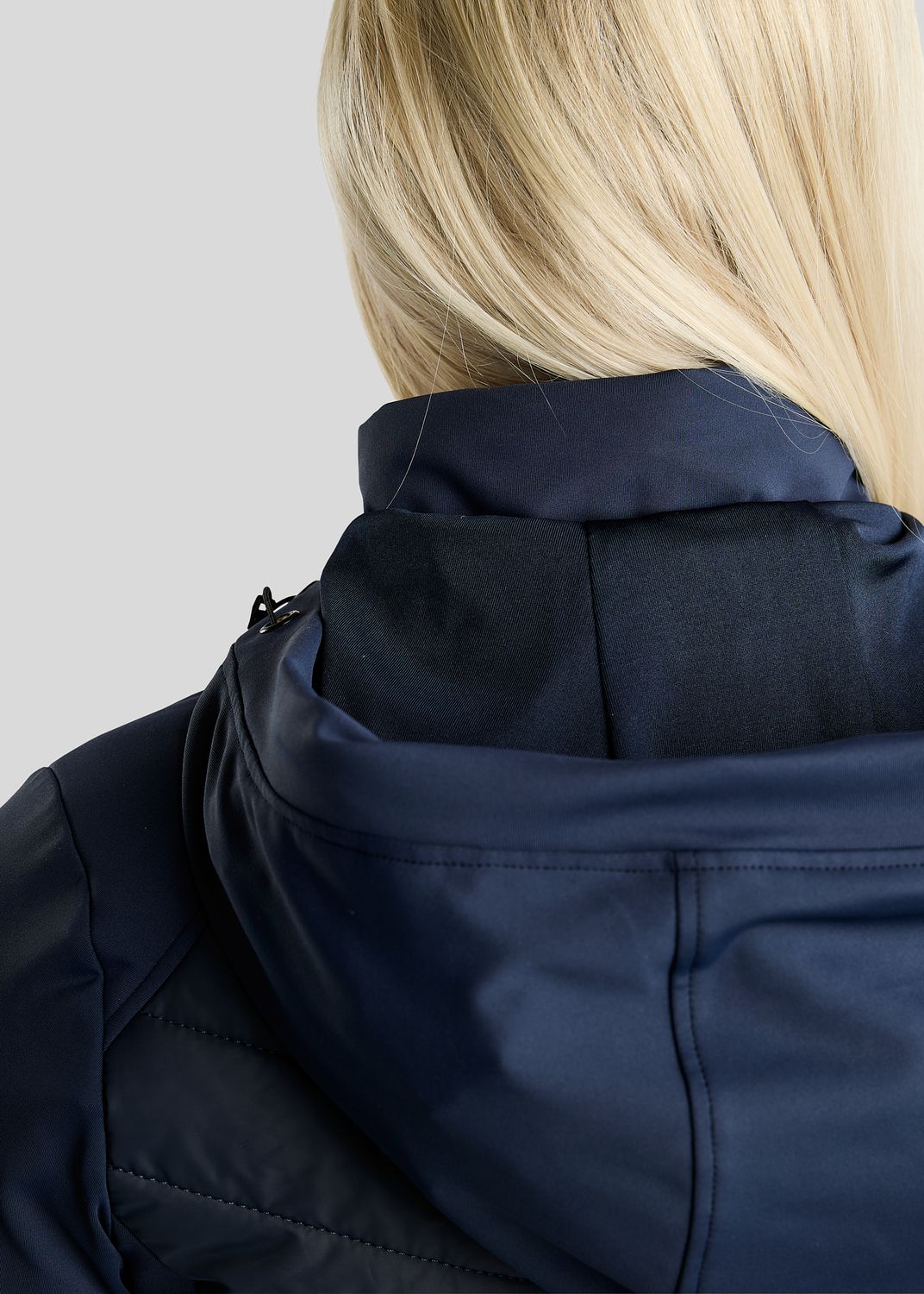 MoAddie Hybrid  Jacket w. Gun Metal Logo Charm - Navy 