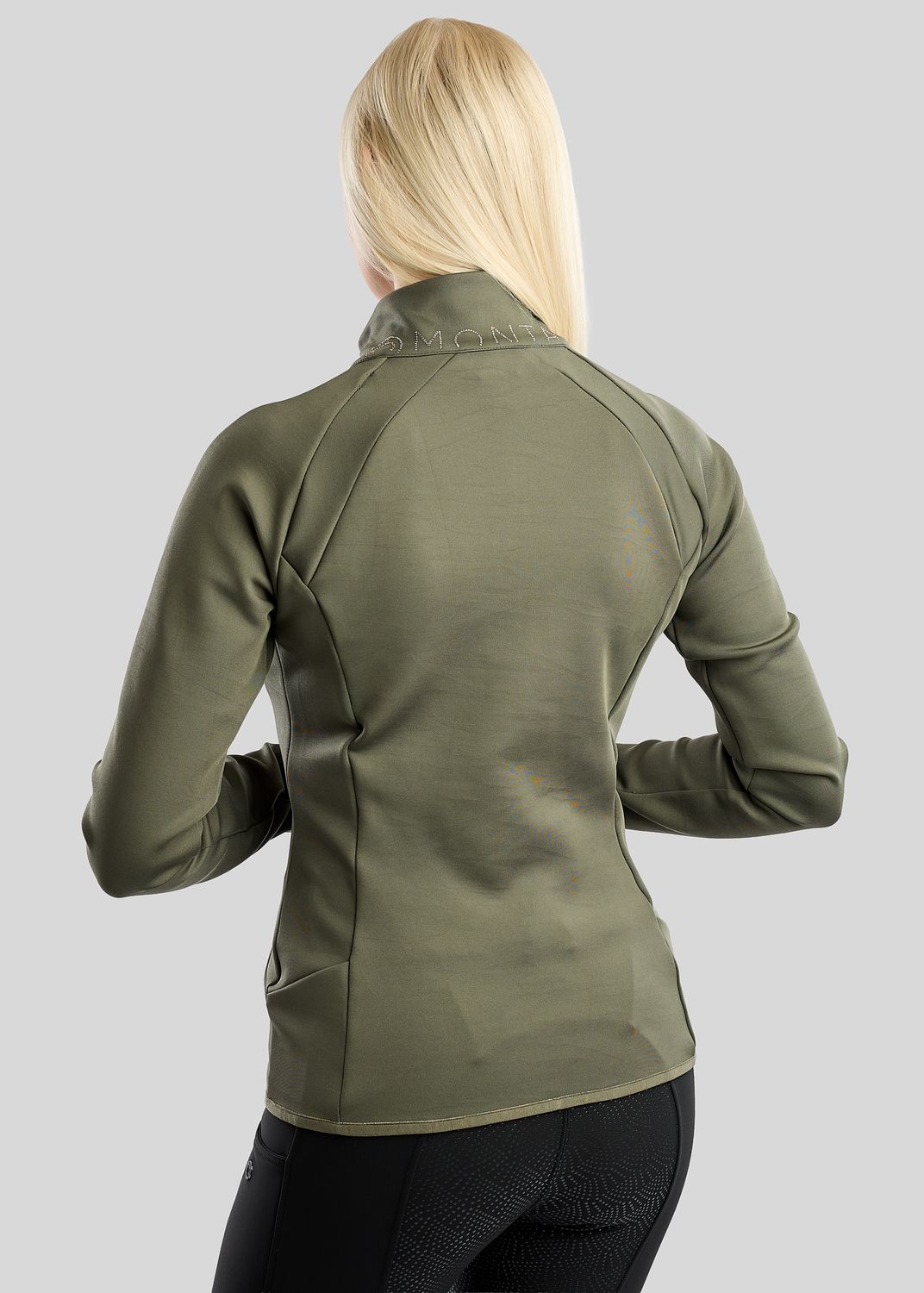 MoEverline Full Zip Jacket w. Golden Quartz Crystals - Forest Green 