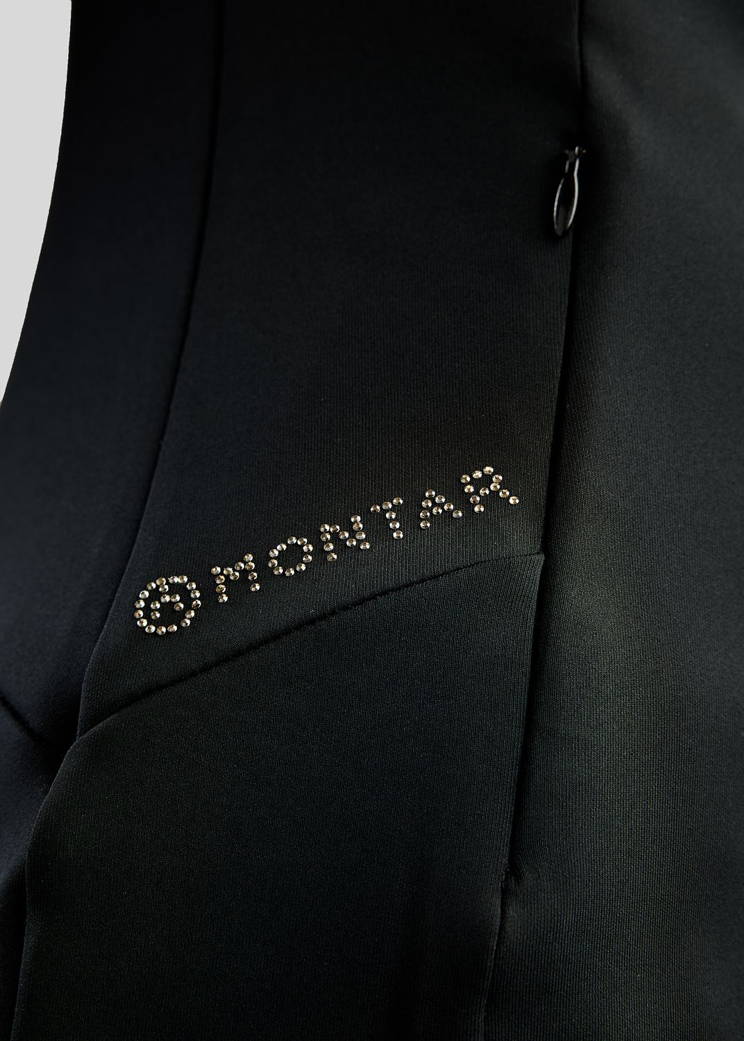 MoEverline Full Zip Jacket w. Golden Quartz Crystals - Black 