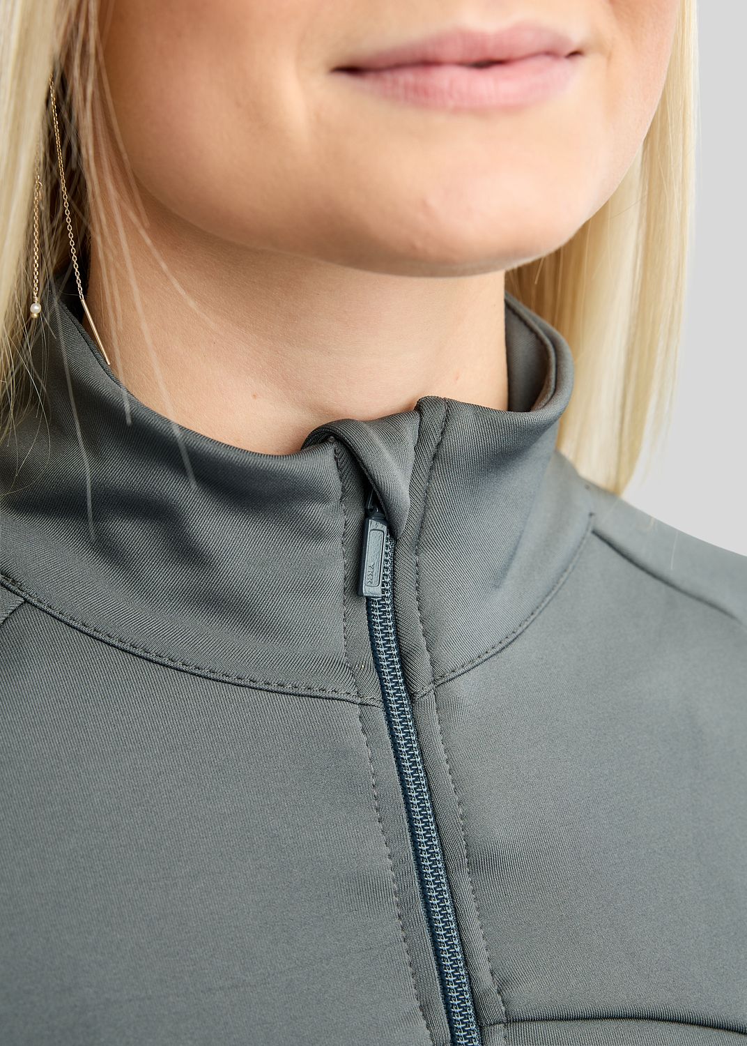 MoEverline Full Zip Jacket w. Golden Quartz Crystals - Dark Slate 