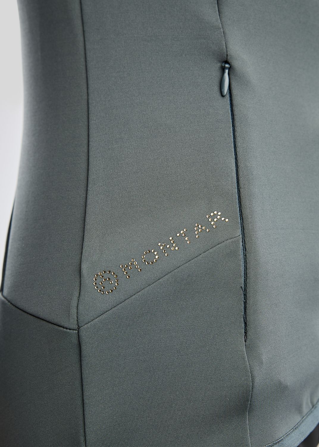 MoEverline Full Zip Jacket w. Golden Quartz Crystals - Dark Slate 