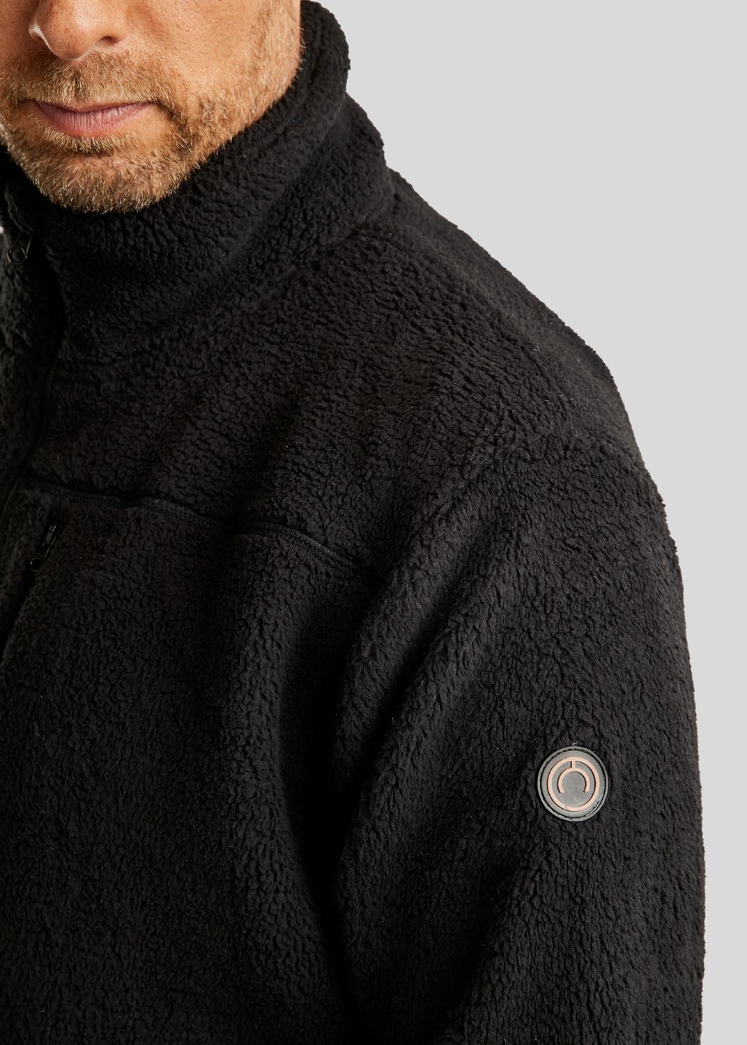 MoCharlie Herre Teddy Jakke - Sort 